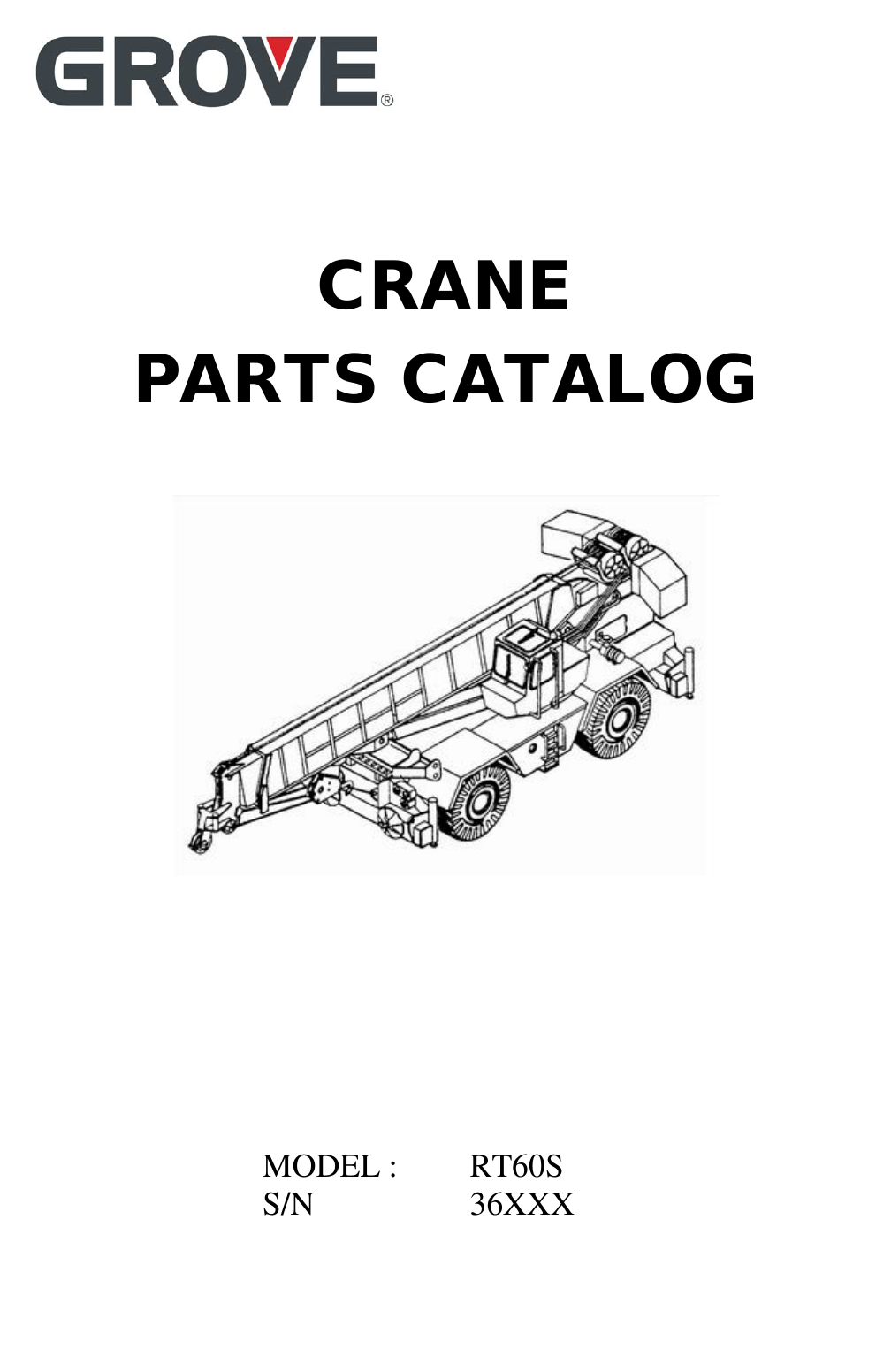 Grove RT60S Parts Catalog