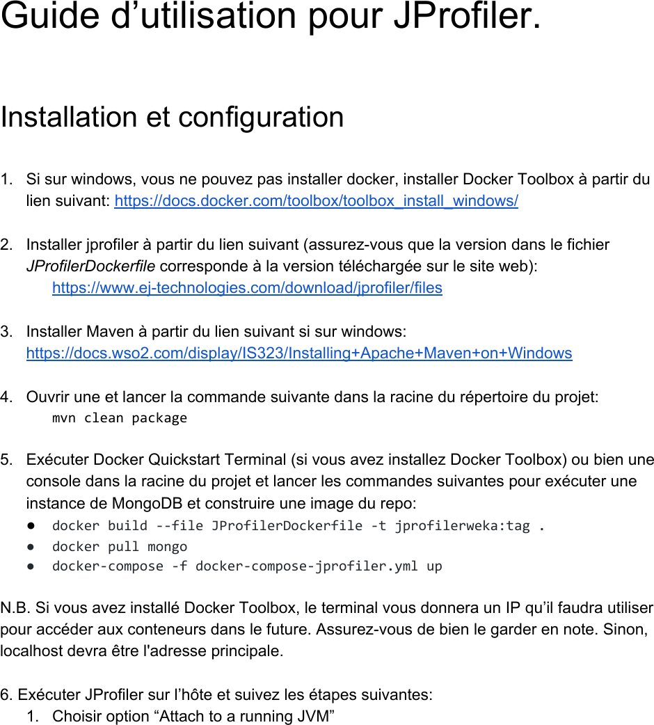 Page 1 of 10 - Guide D’utilisation Pour JProfiler