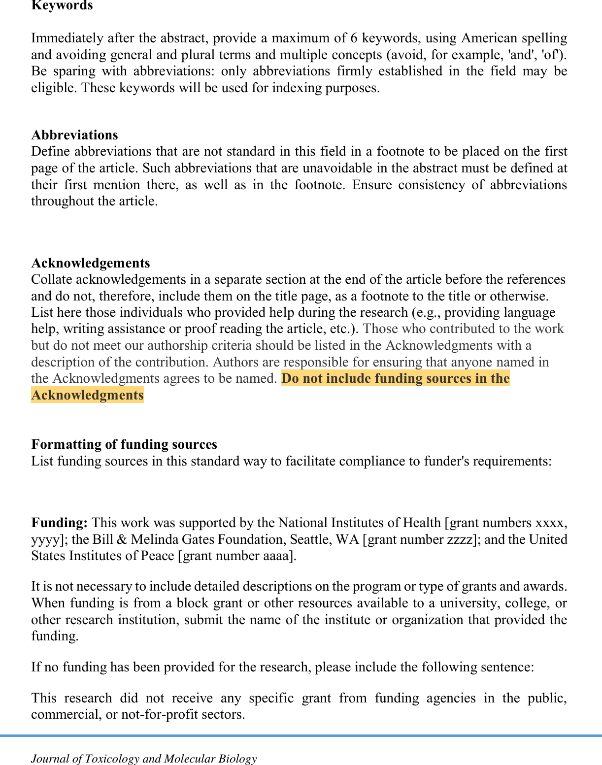 Page 8 of 10 - Guide For Authors Jtox Mol Bio