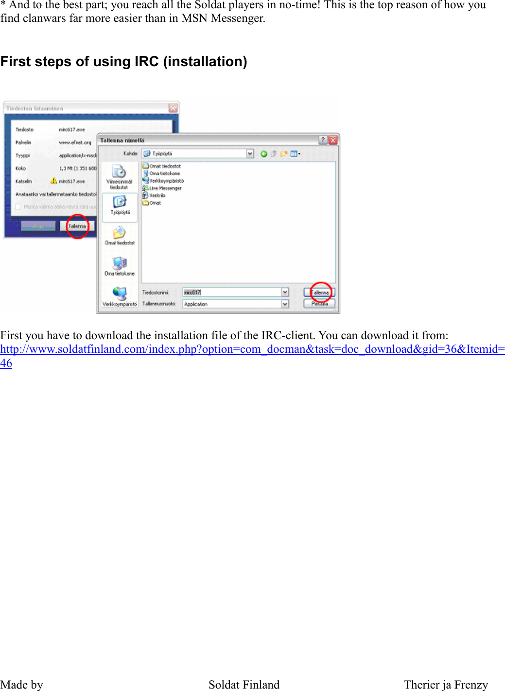 Page 2 of 11 - Guide To The MIRC Soldat IRC - English