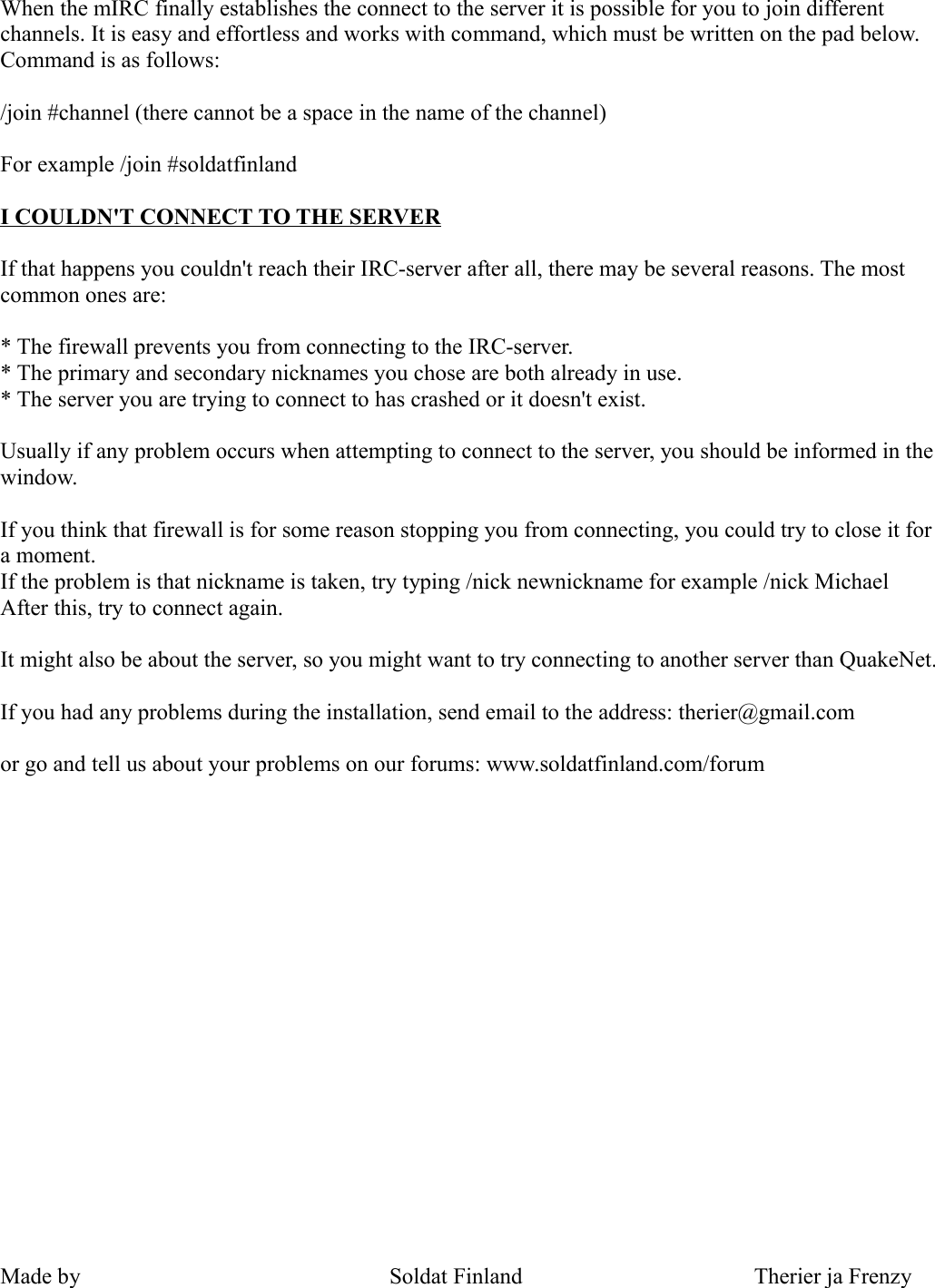 Page 7 of 11 - Guide To The MIRC Soldat IRC - English