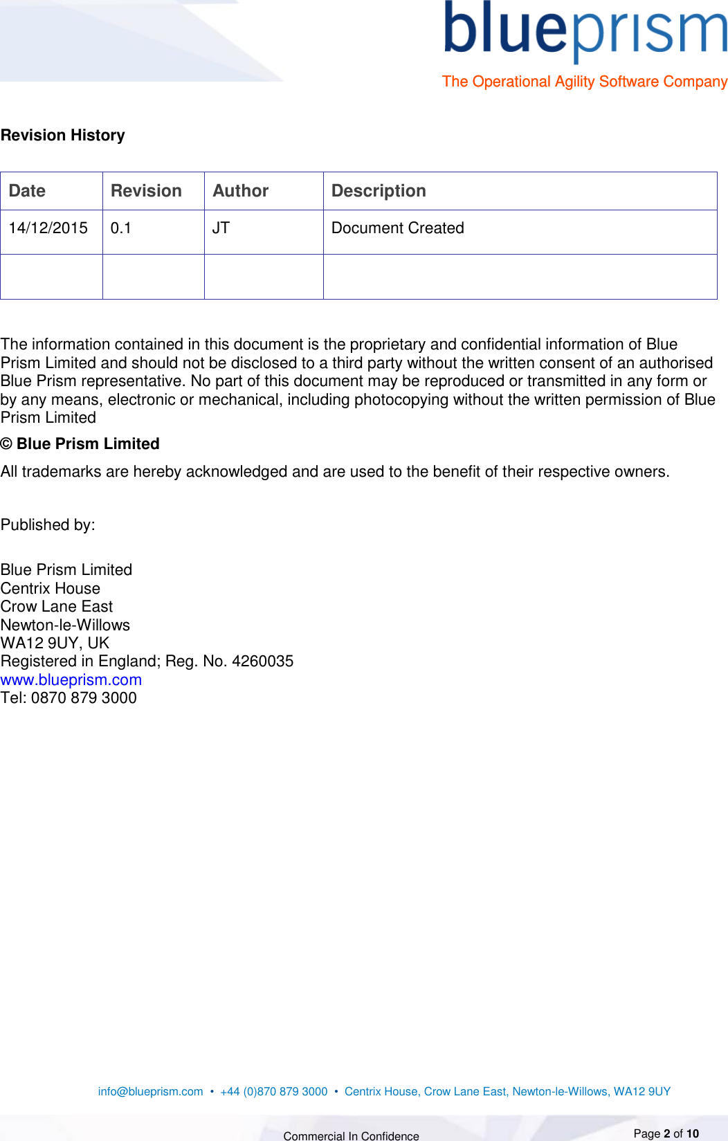 Page 2 of 10 - Guide To The Blue Prism Dashboard