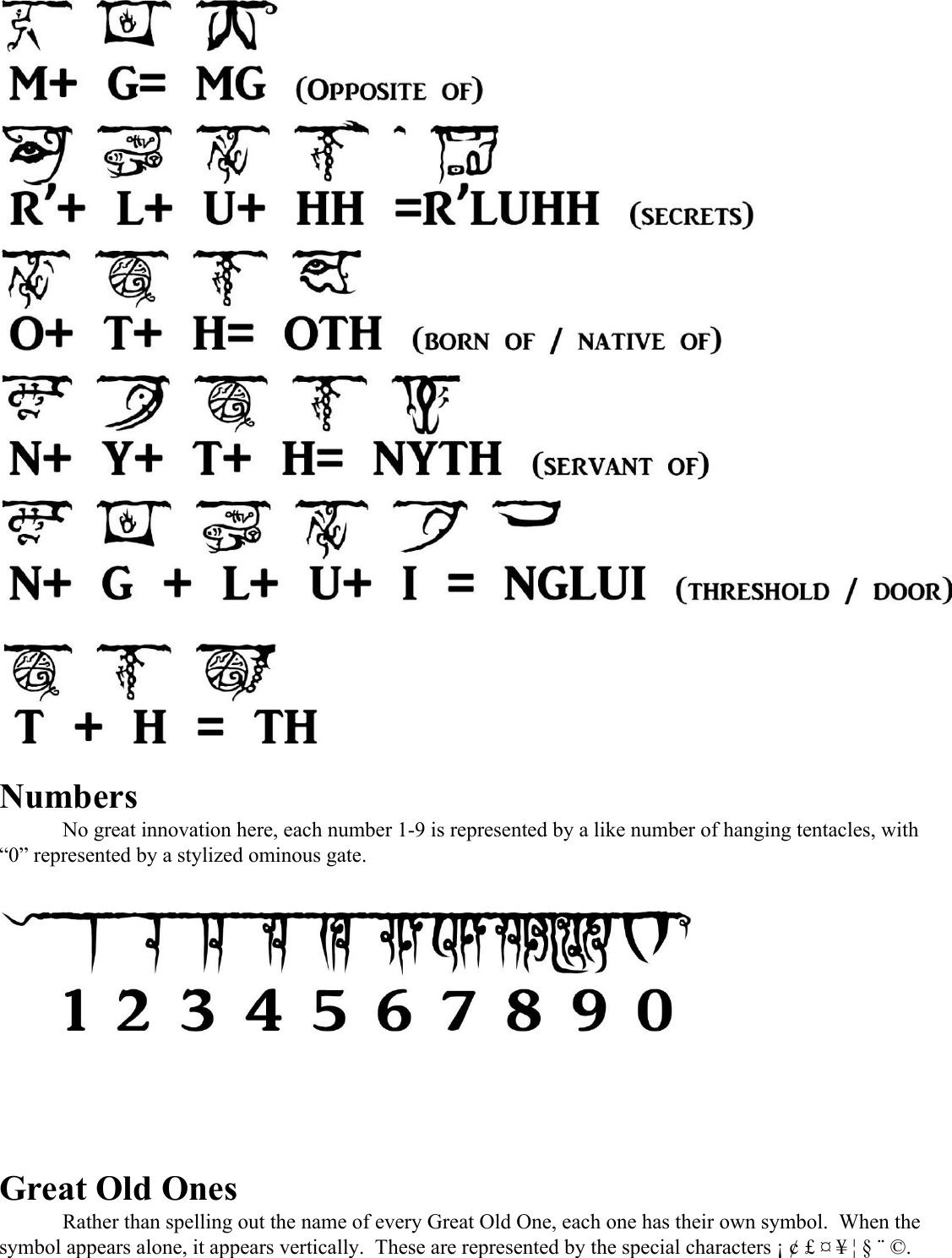 Page 4 of 7 - Guide To The Rlyehian Font