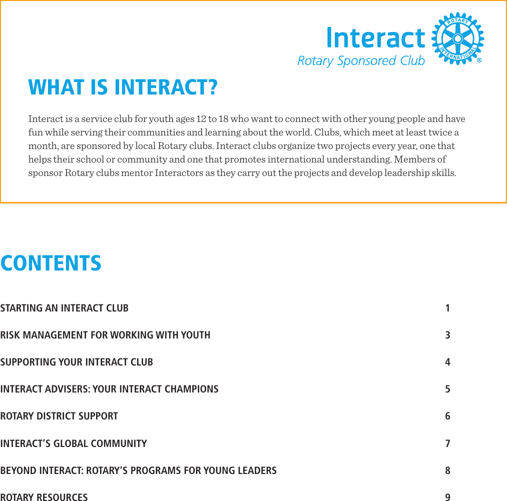 Page 2 of 12 - Guide For Interact Club