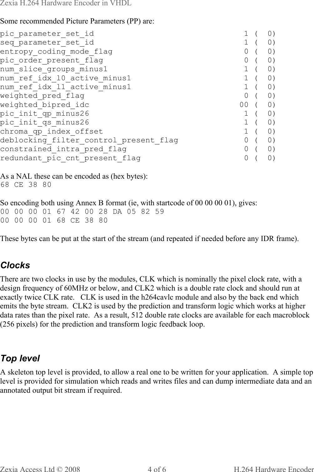 Page 4 of 6 - H264-encoder-manual