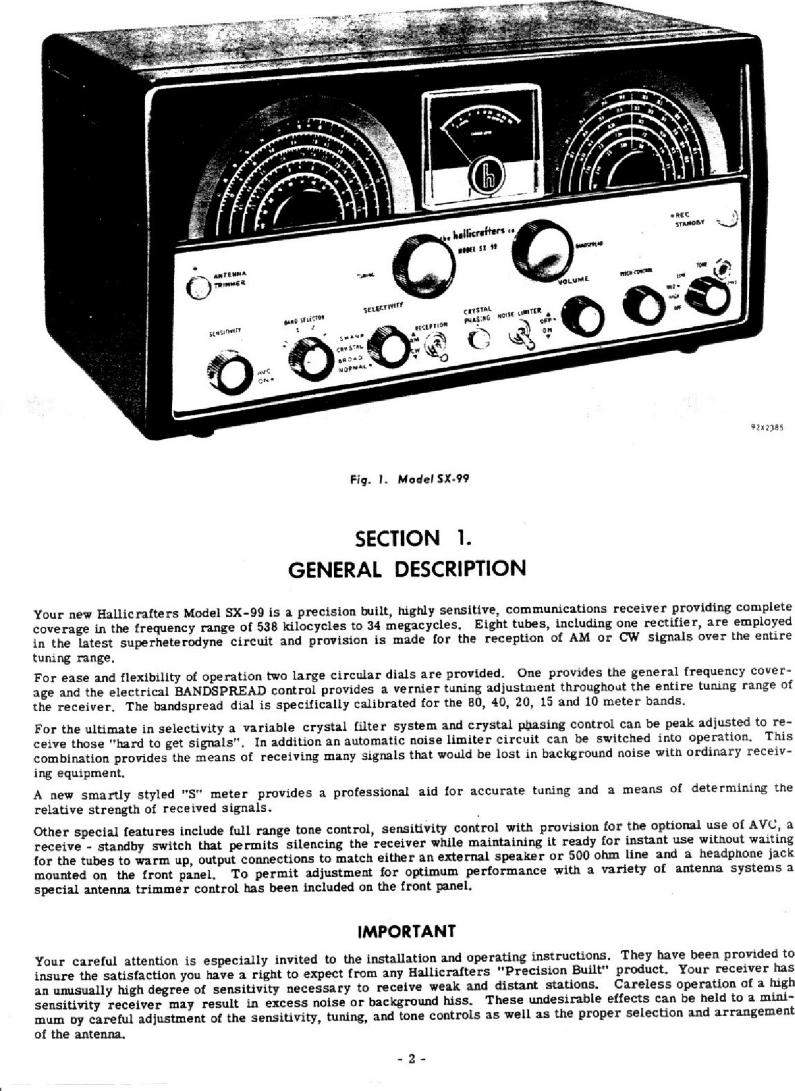 Page 2 of 12 - Hallicrafters SX-99