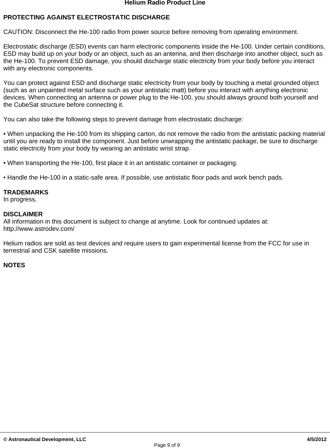 Page 9 of 9 - HeliumUserManual_02092011 Helium User Manual 02092011