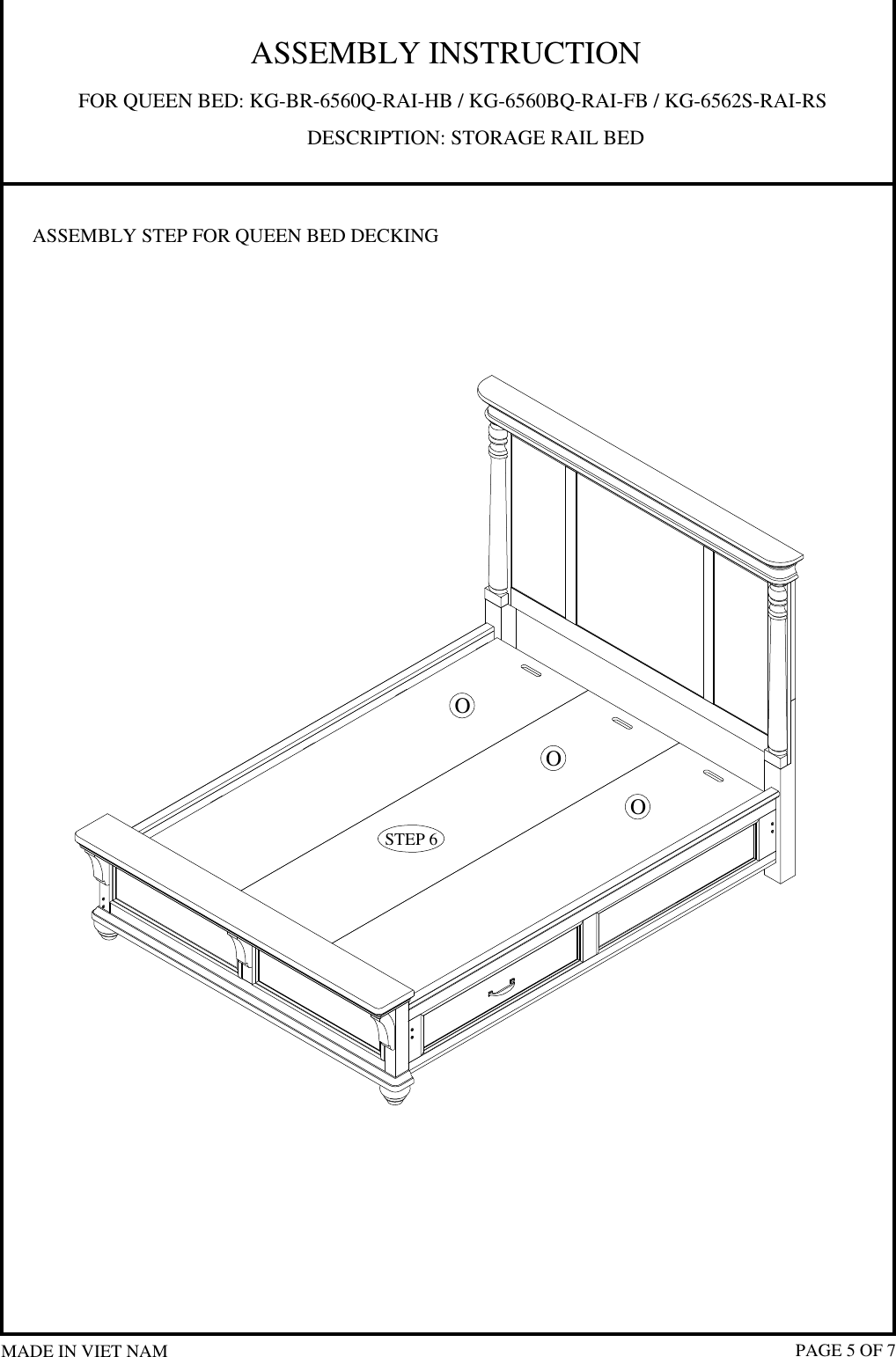 Page 5 of 7 - How To Assemble Kingston Storage Bed