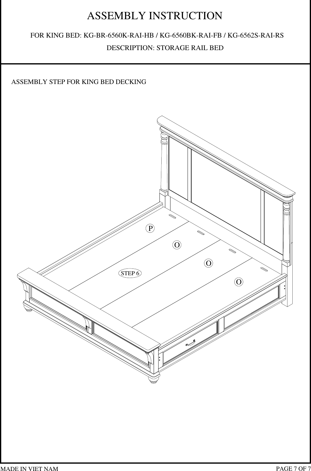Page 7 of 7 - How To Assemble Kingston Storage Bed