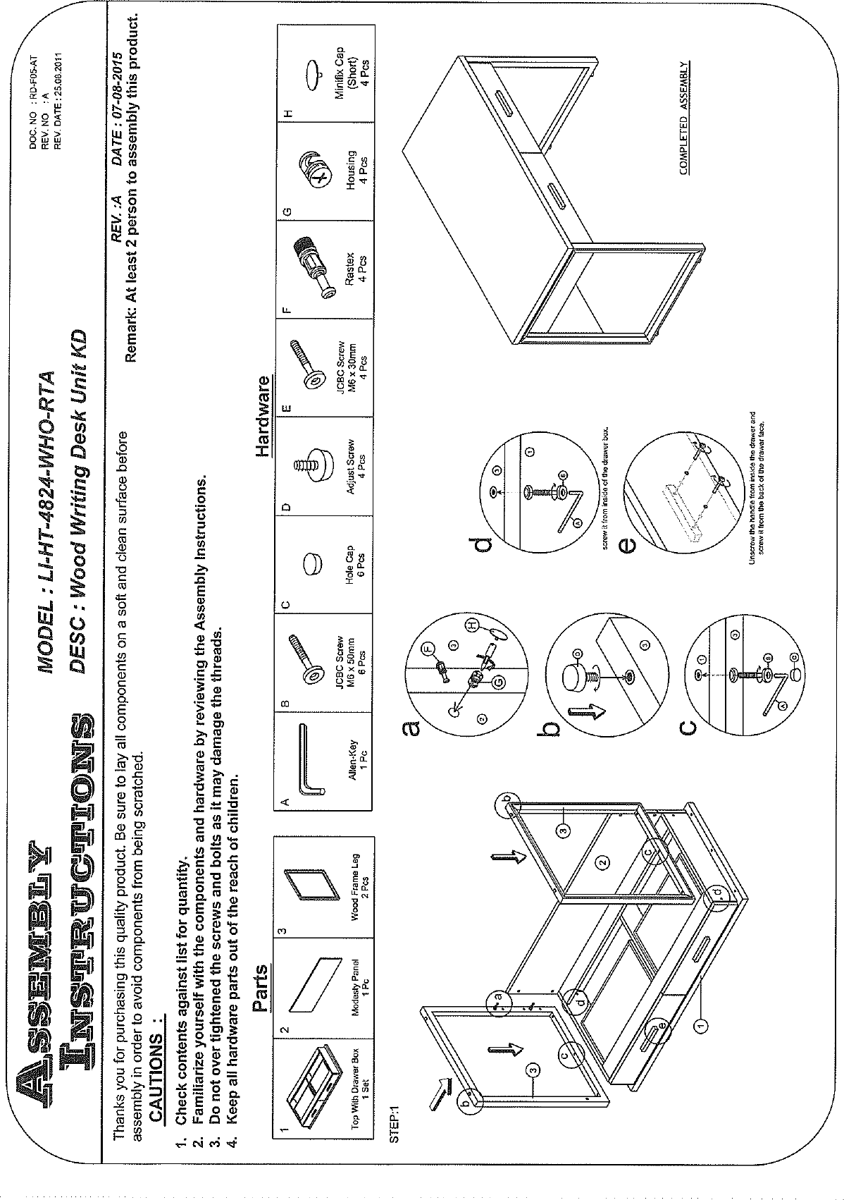Page 7 of 11 - How To Assemble This Studio Living Product
