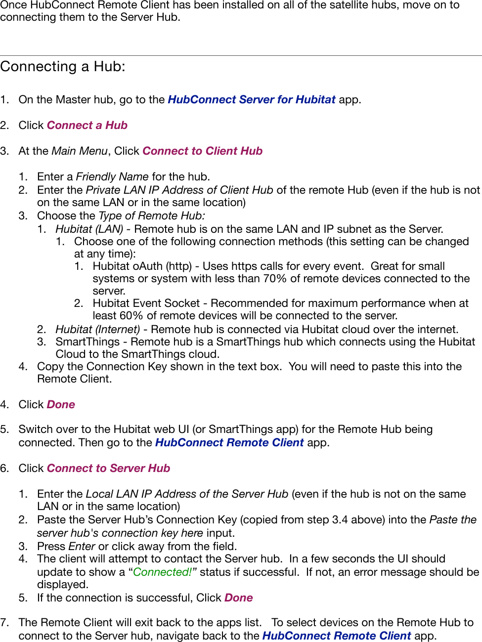 Page 5 of 6 - Hub Connect Installation Instructions