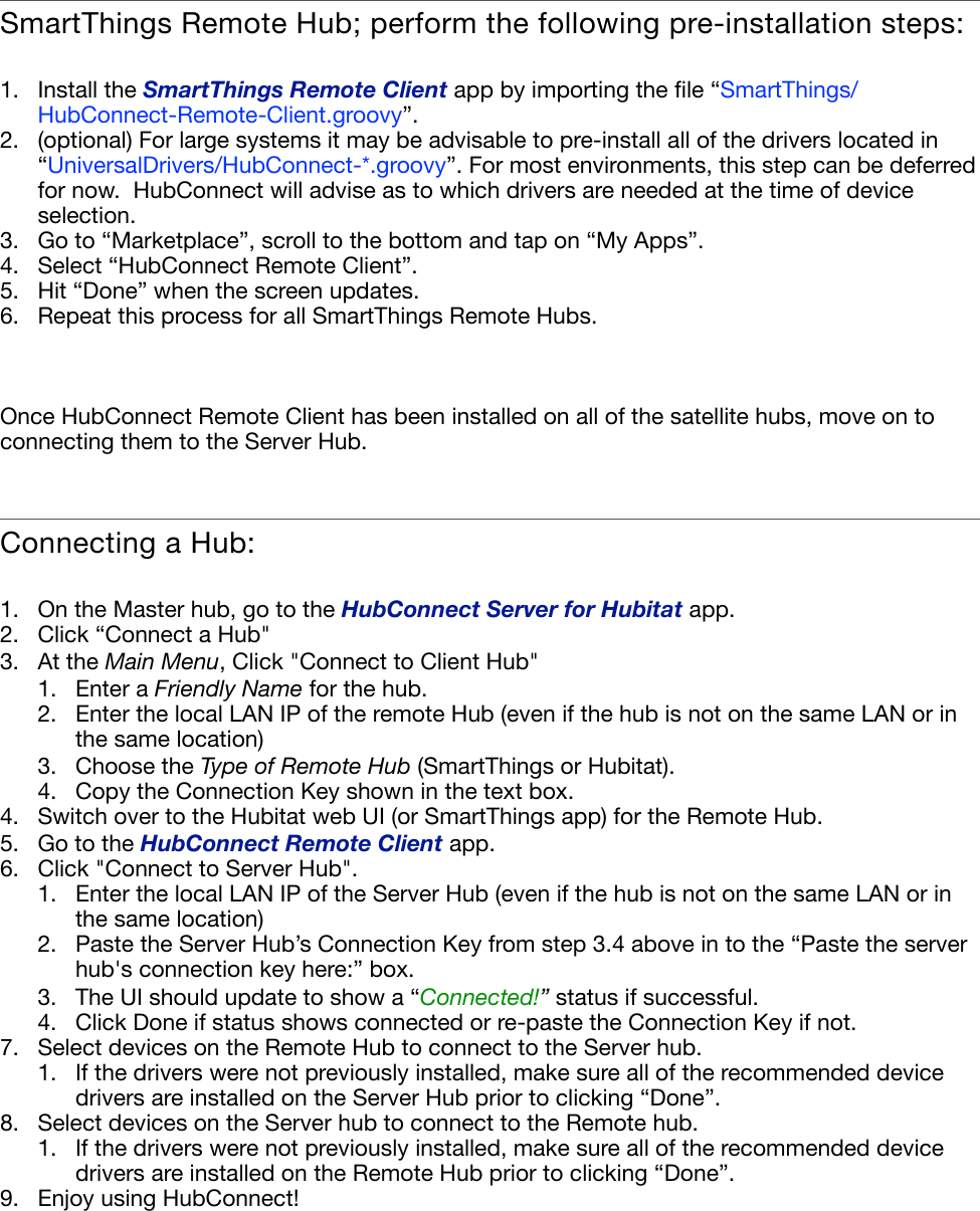 Page 3 of 3 - Hub Connect Installation Instructions