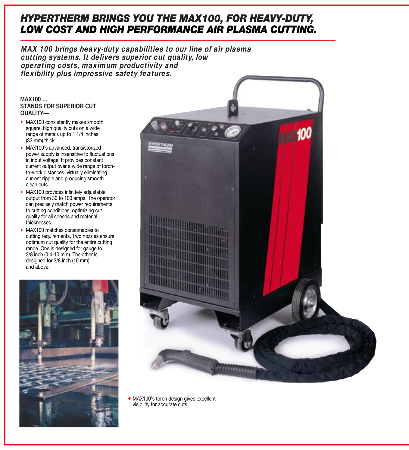 Page 2 of 4 - 108115-MAX100 Eng.qxp Hypertherm-Max100