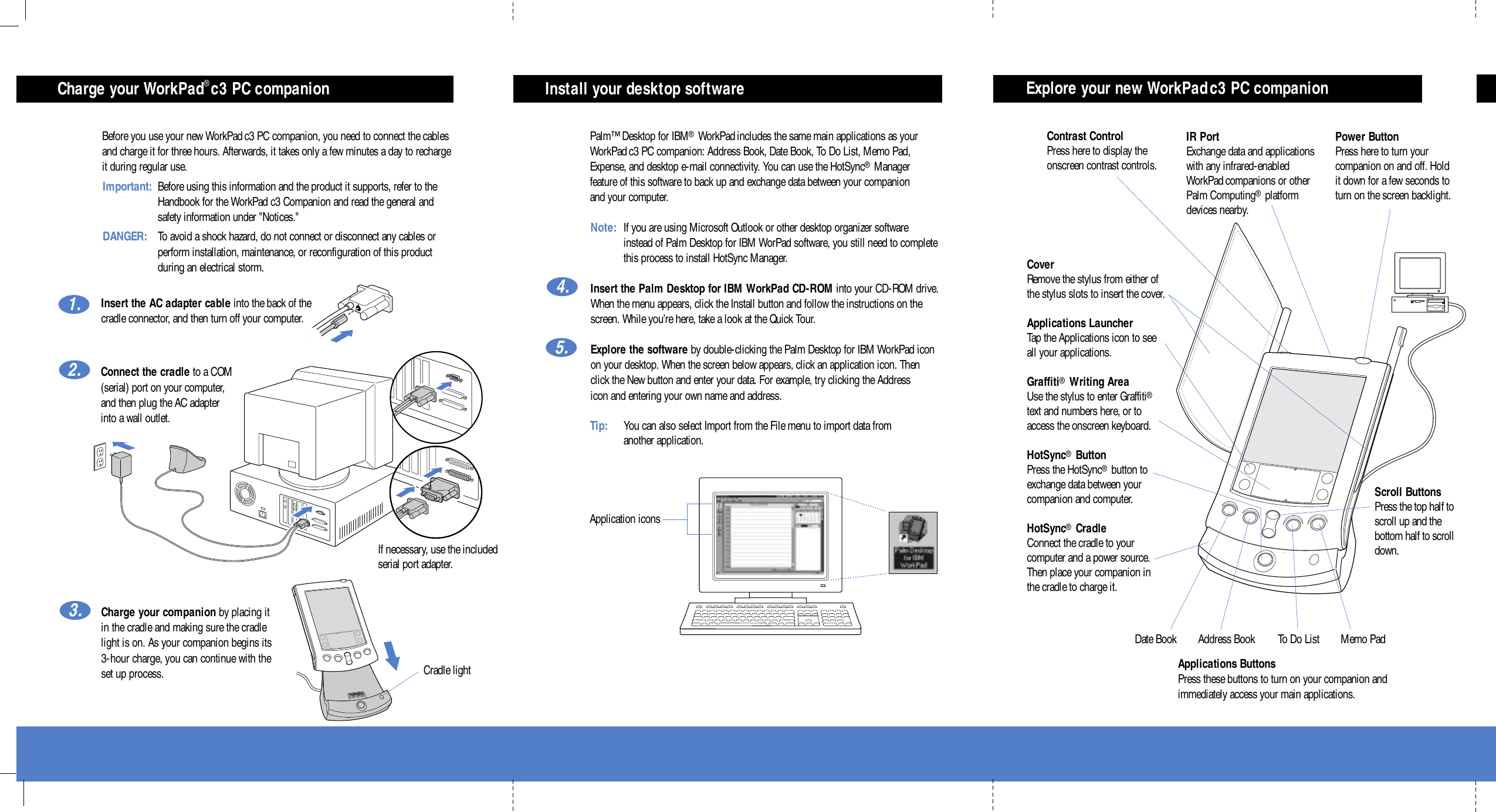 Page 4 of 8 - IBM Workpad C3 Getting Started C3strt