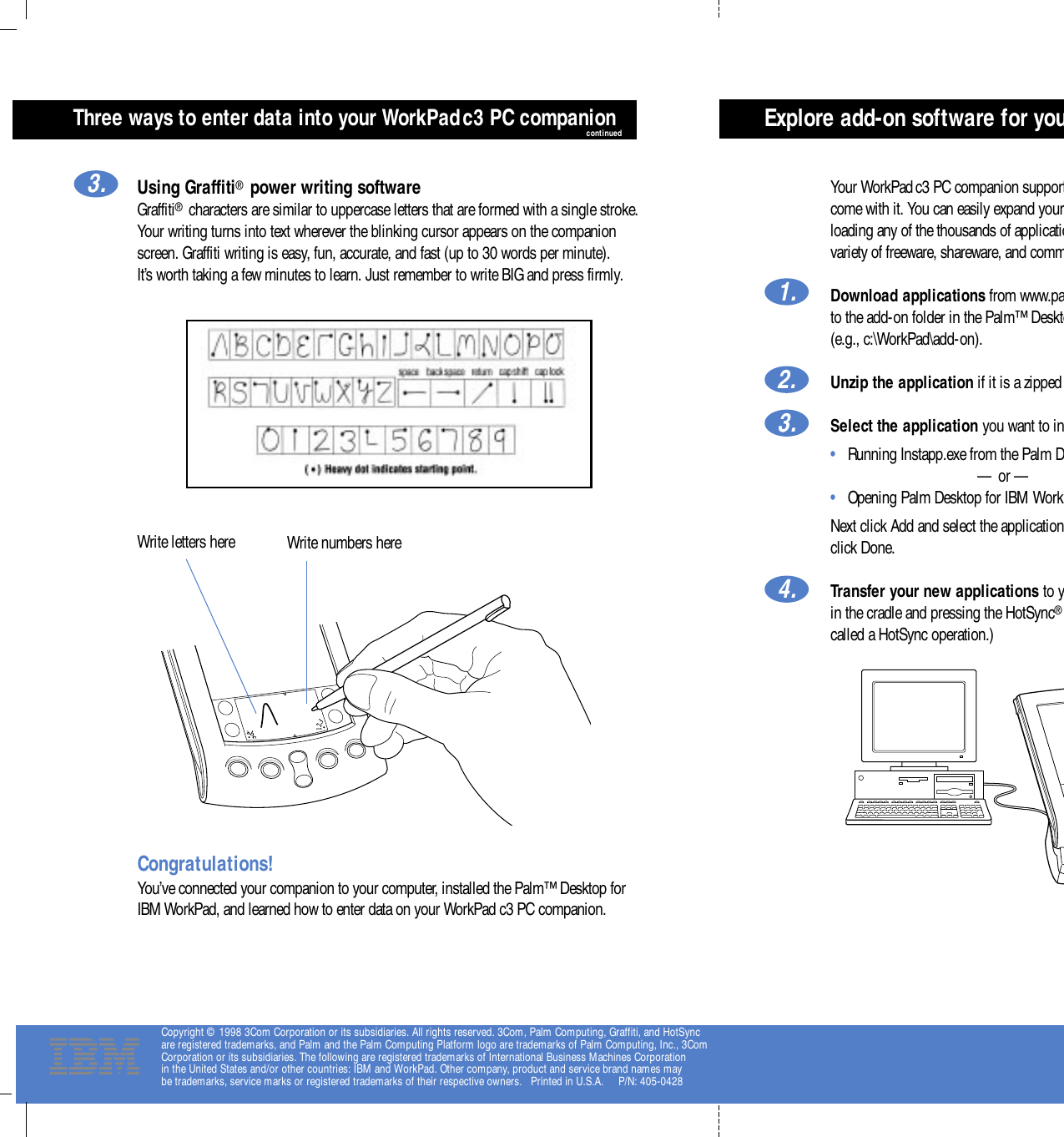 Page 6 of 8 - IBM Workpad C3 Getting Started C3strt