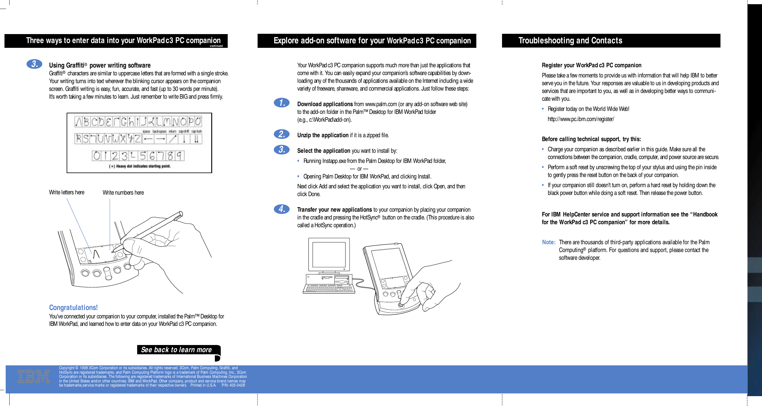 Page 7 of 8 - IBM Workpad C3 Getting Started C3strt