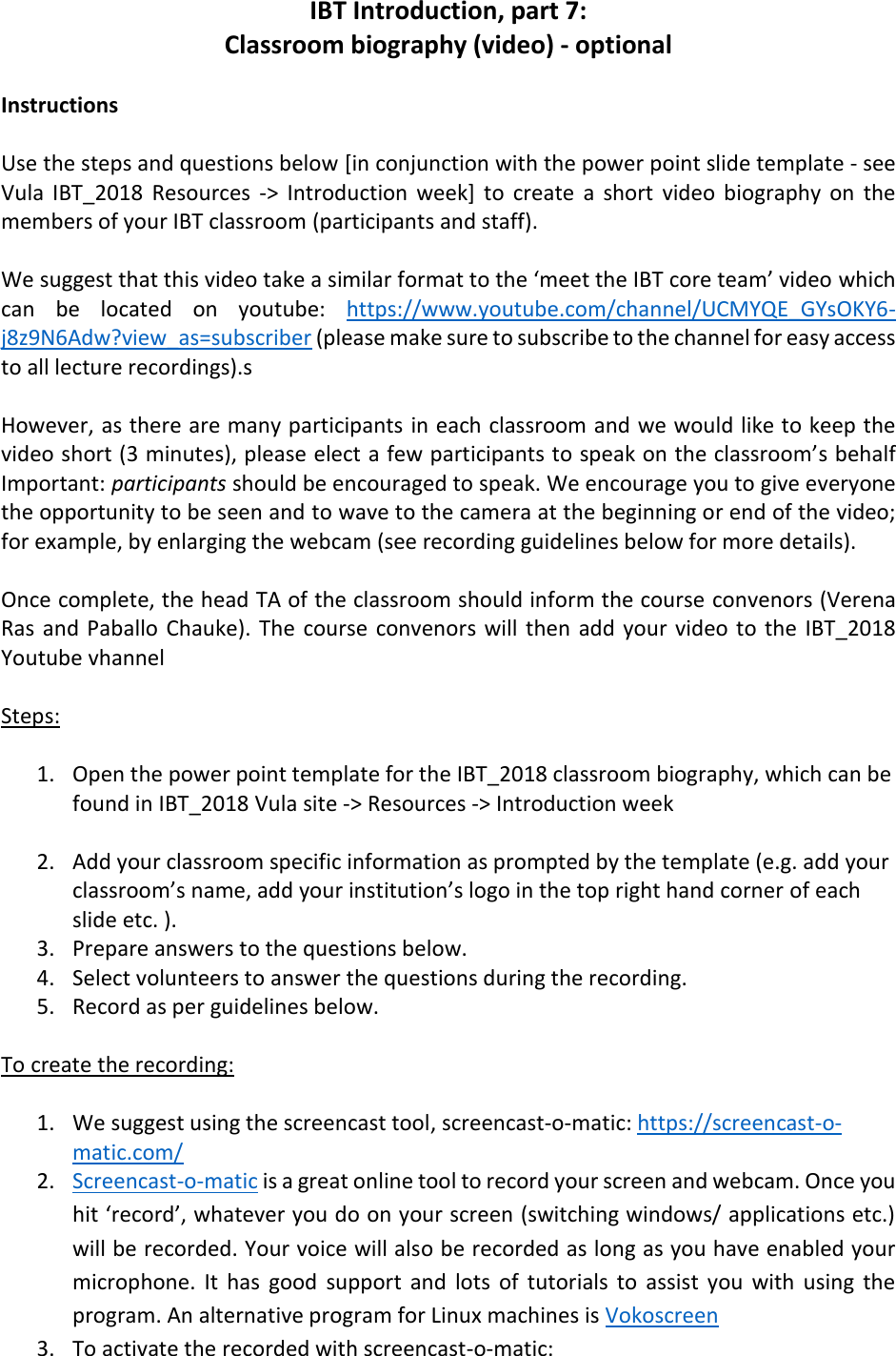 Page 1 of 4 - IBT 2018 Introduction Part7 - Video Instructions