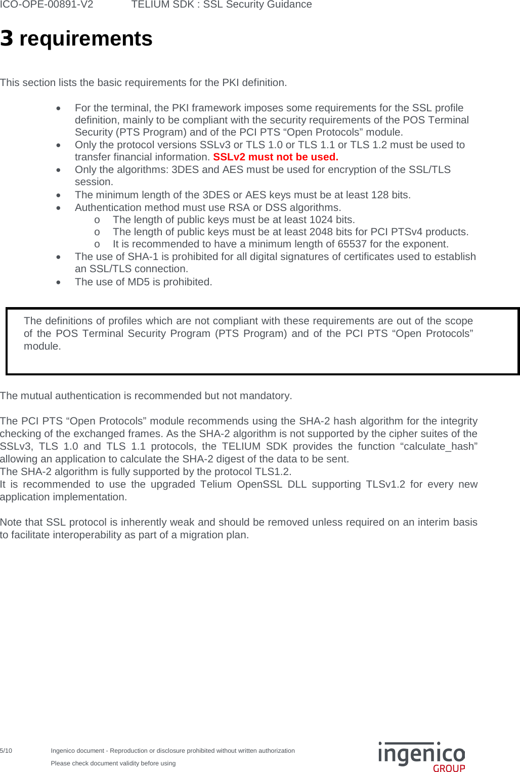 Page 5 of 10 - Report ICO-OPE-00891 Pack SSL Security Guidance User Guide