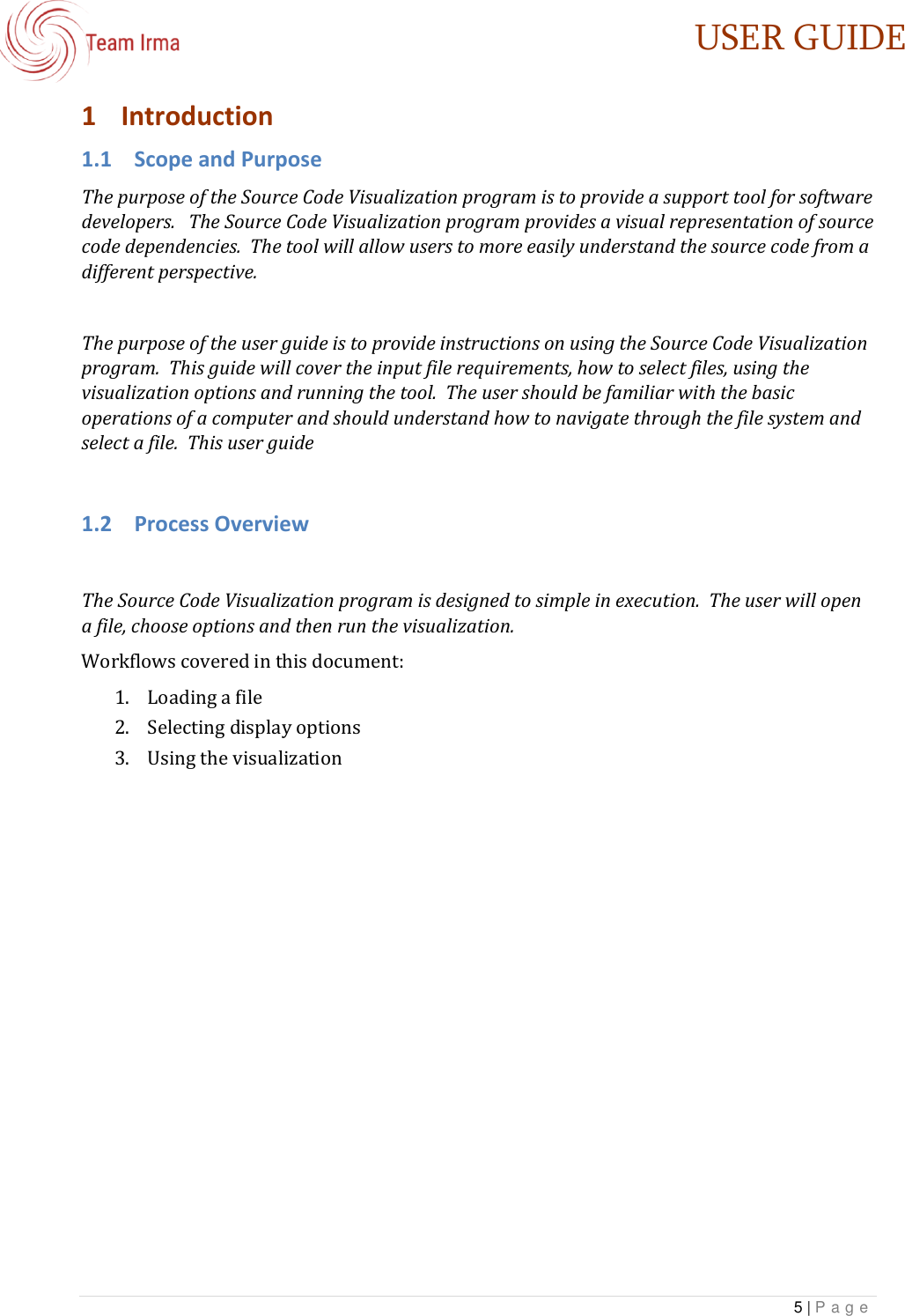 Page 5 of 12 - IRMA User Guide