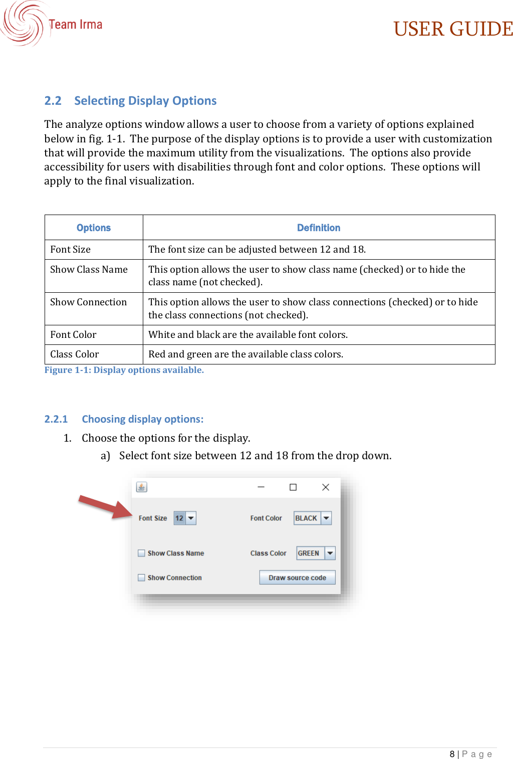 Page 8 of 12 - IRMA User Guide
