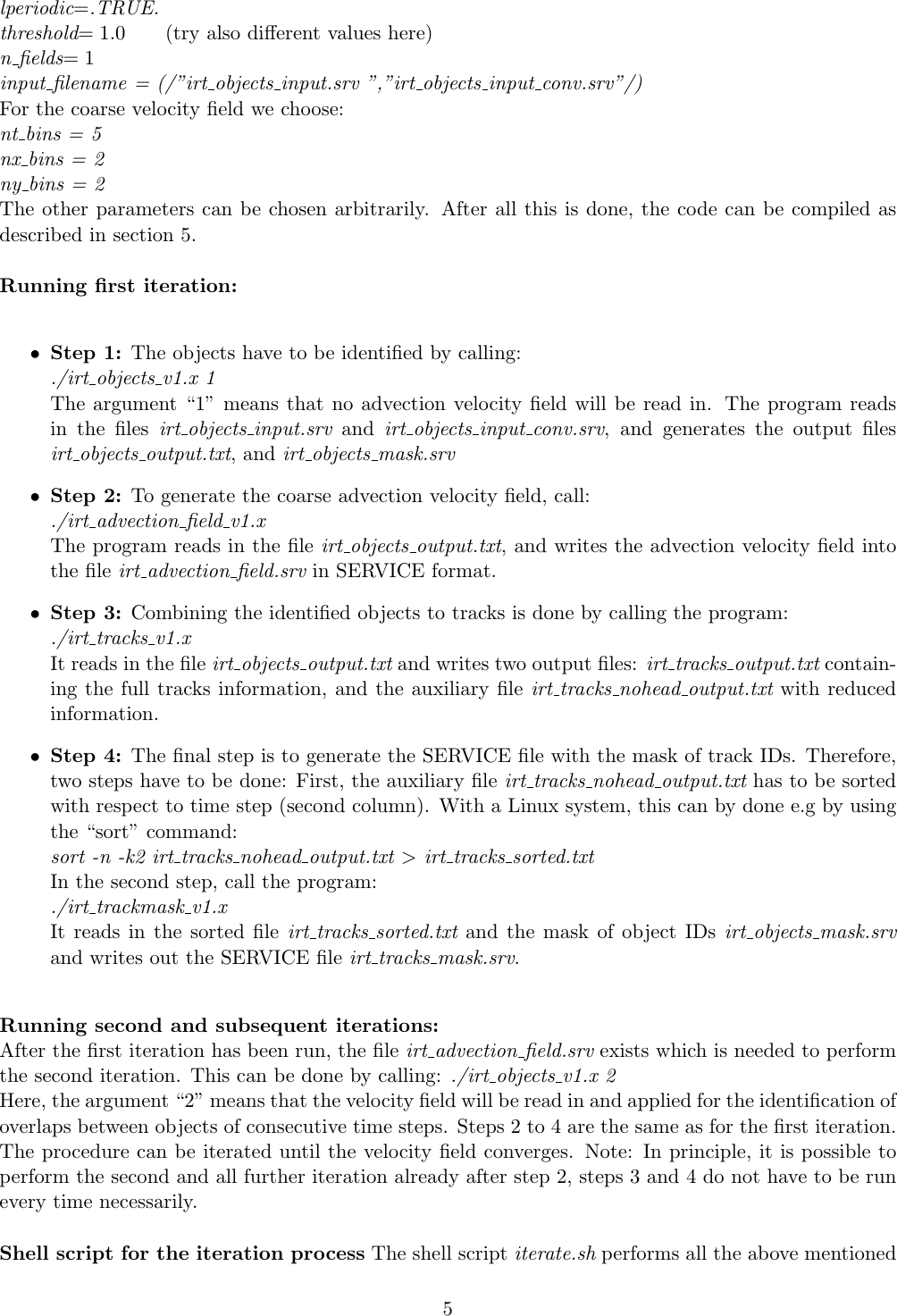 Page 5 of 8 - IRT Manual