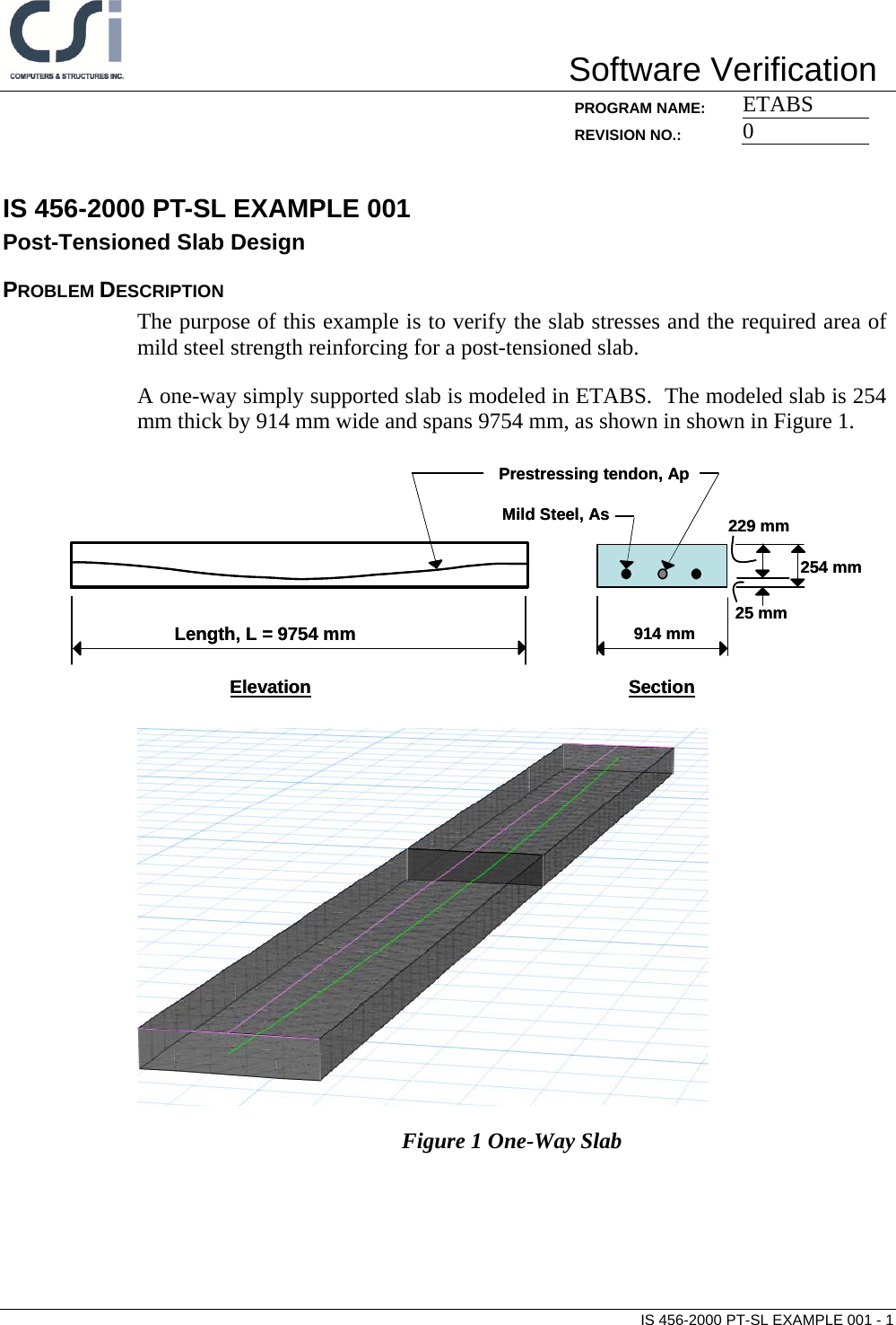 Page 1 of 6 - IS 456-2000 PT-SL Example 001