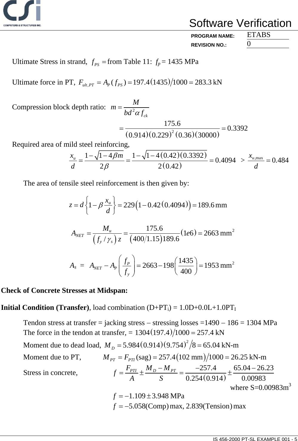 Page 5 of 6 - IS 456-2000 PT-SL Example 001