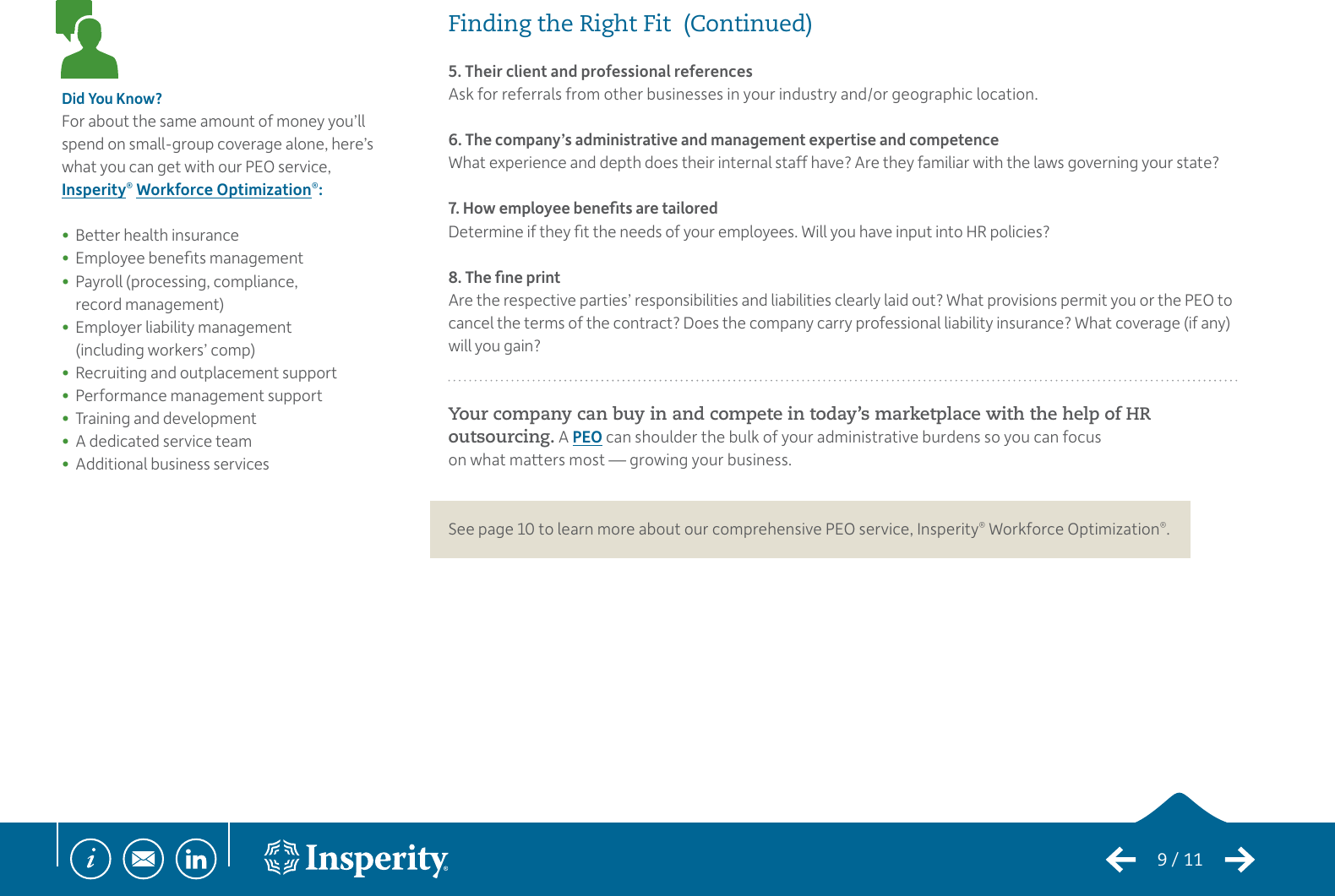 Page 9 of 11 - Insperity-hr-outsourcing-a-step-by-step-guide-to-professional-employer-organizations