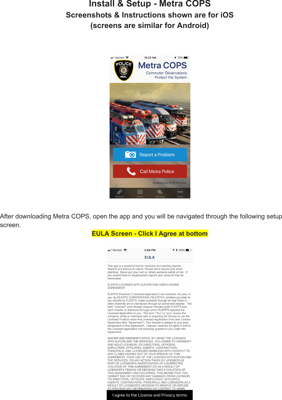 Page 1 of 6 - Install, Setup &  Instructions - Metra COPS Redacted