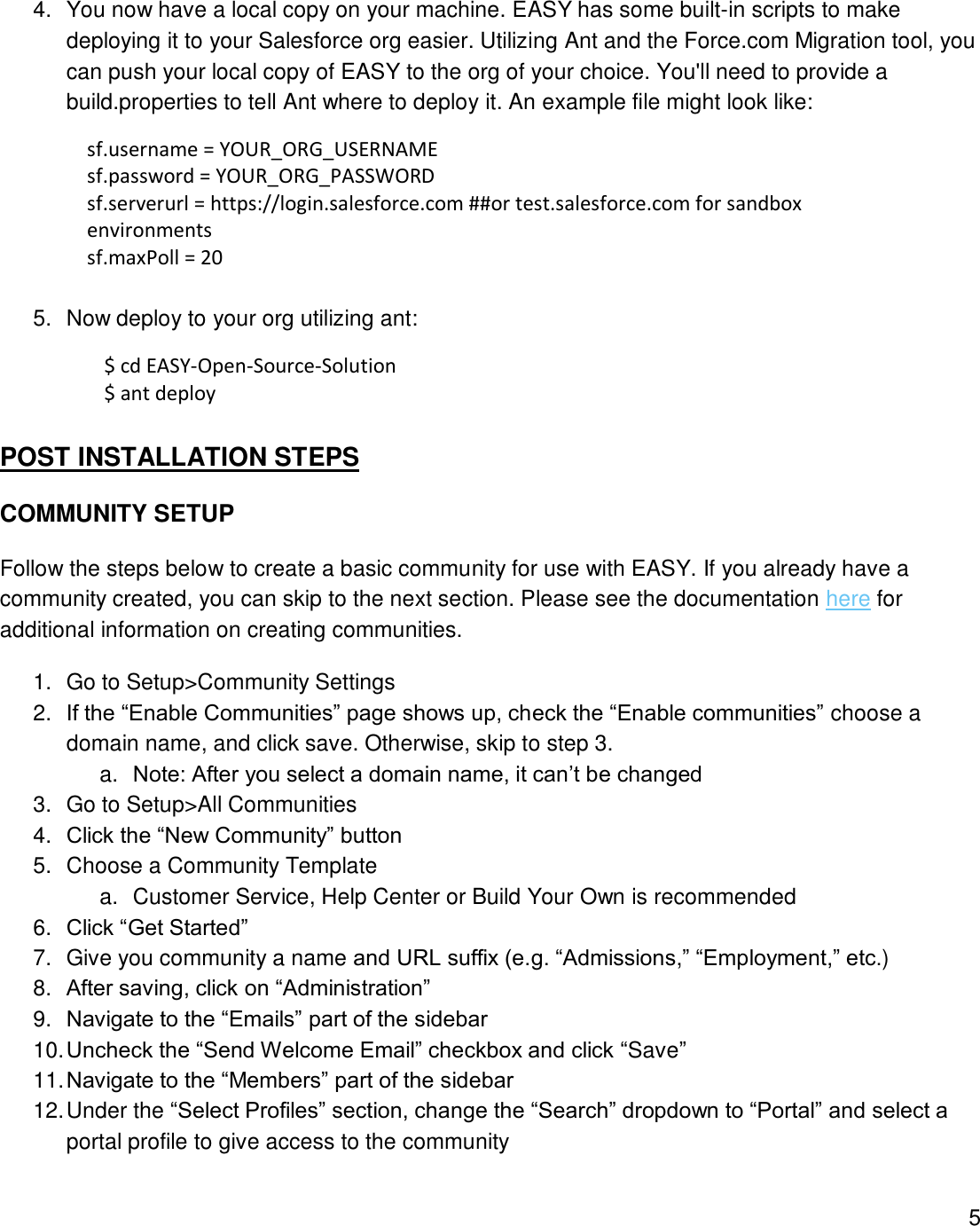 Page 5 of 12 - Installation Guide - EASY