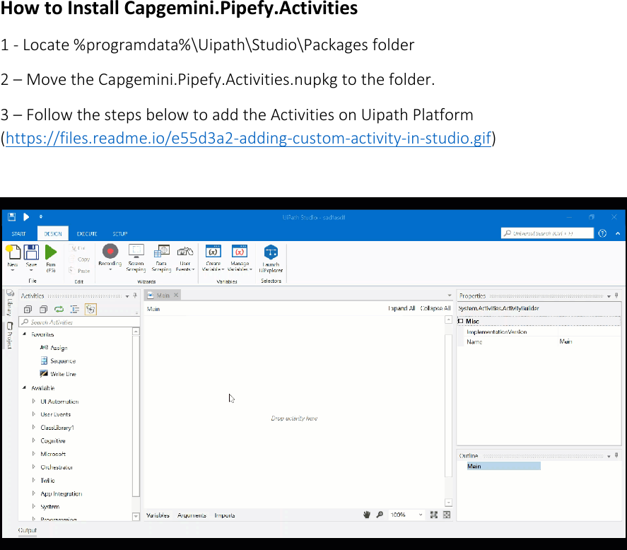 Page 2 of 2 - Installation Guide Capgemini.Pipefy.Activities V1.0