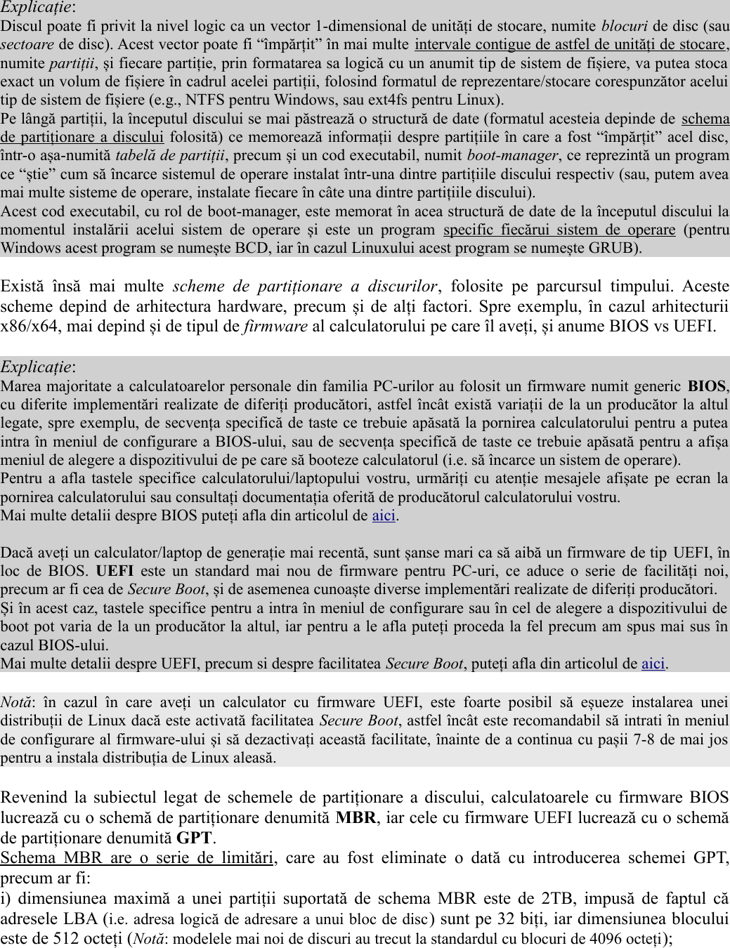 Page 4 of 12 - SO: Instrucțiuni Pentru Instalarea Unei Distribuții De Linux Install Guide