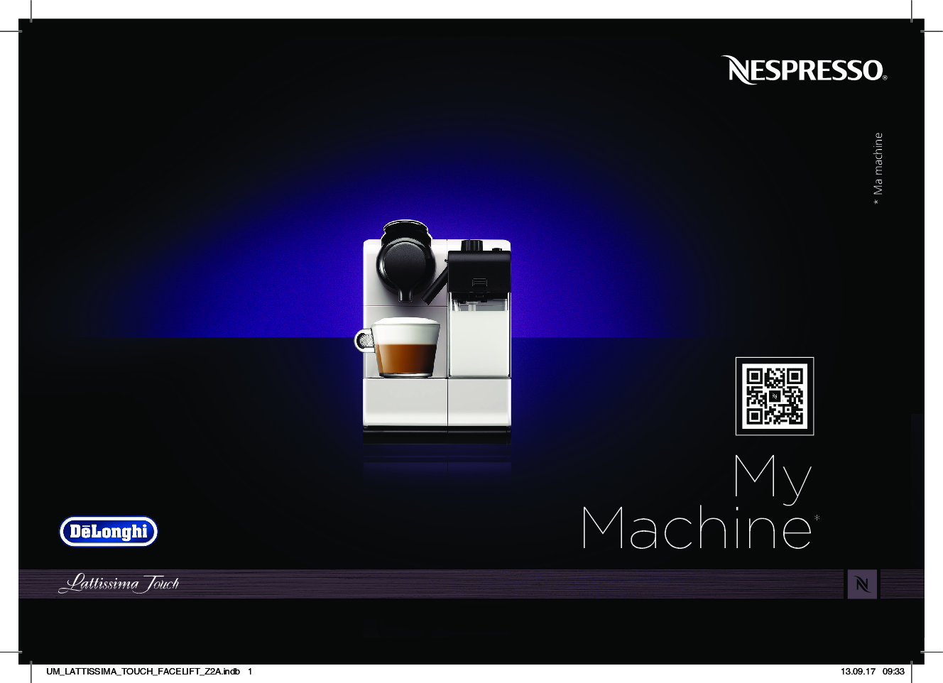 Nespresso Coffee Machine Lattissima Touch User Manual