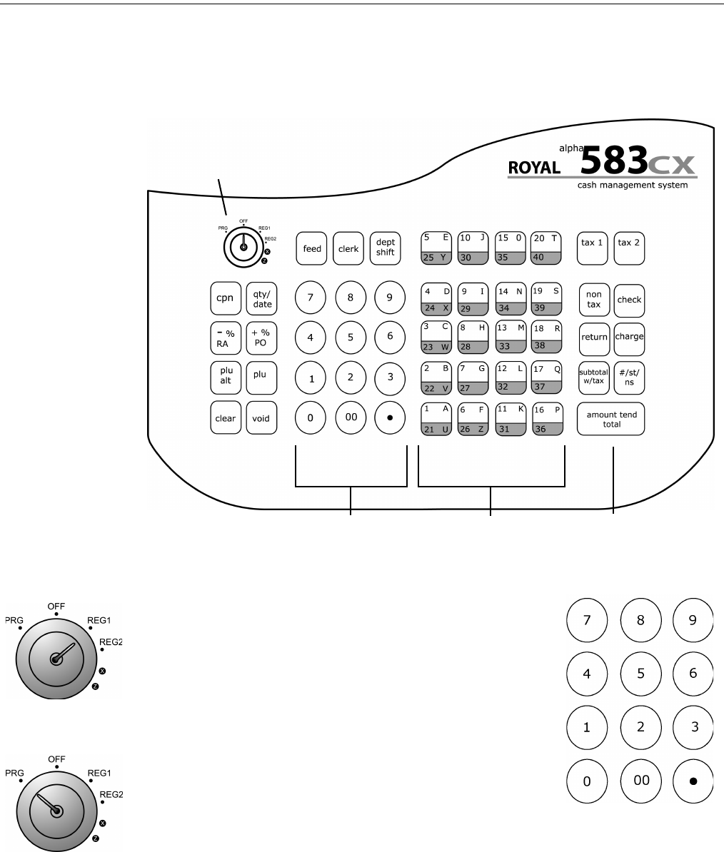 Royal 583cx Cash Register Alpha Manual Instruction Alpha583cx English