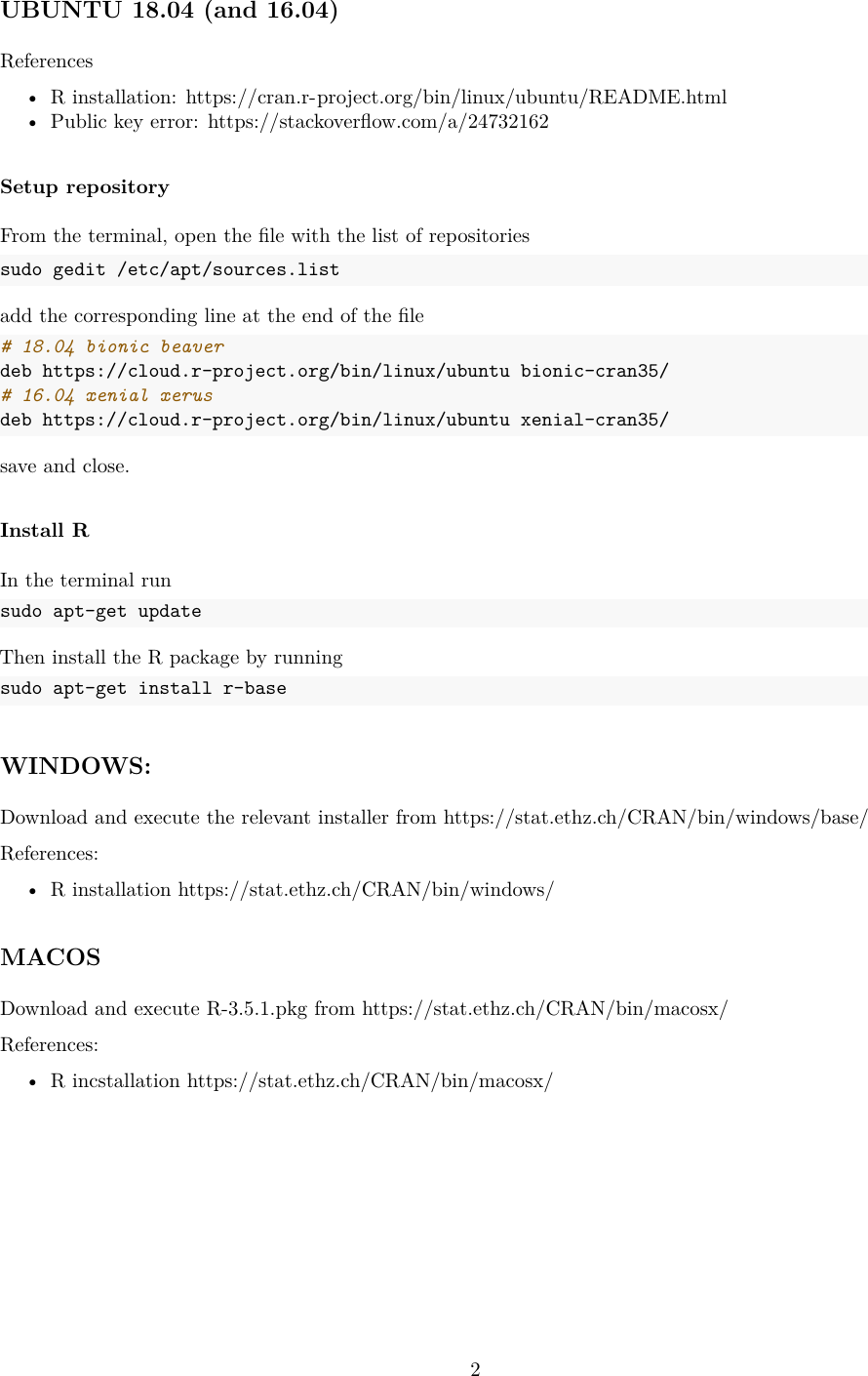 Page 2 of 10 - Install R And RStudio Instructions