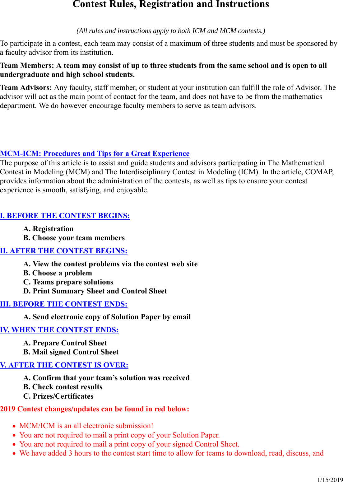 Page 1 of 9 - Con Rules, Registration And Instructions