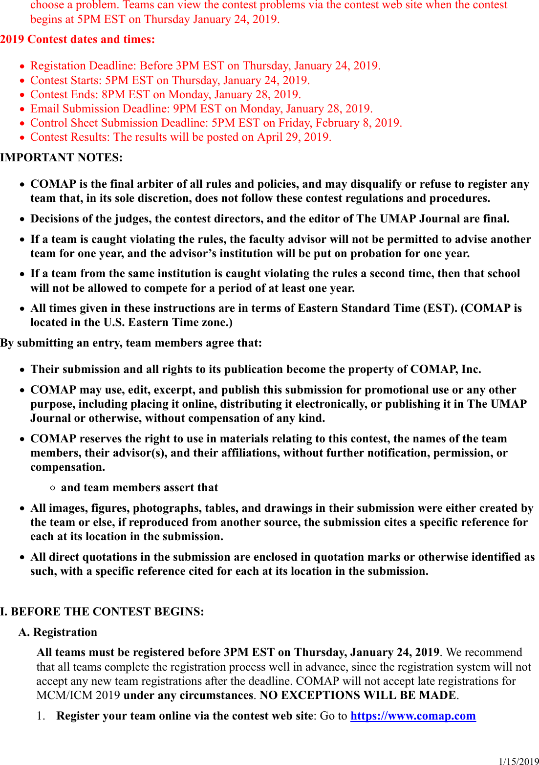 Page 2 of 9 - Con Rules, Registration And Instructions