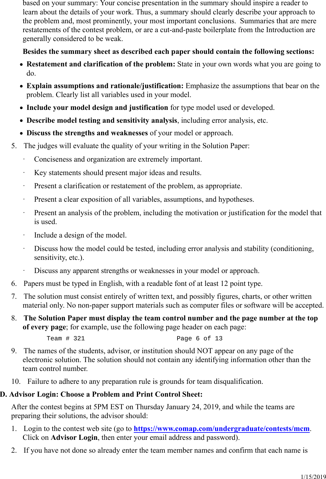 Page 5 of 9 - Con Rules, Registration And Instructions