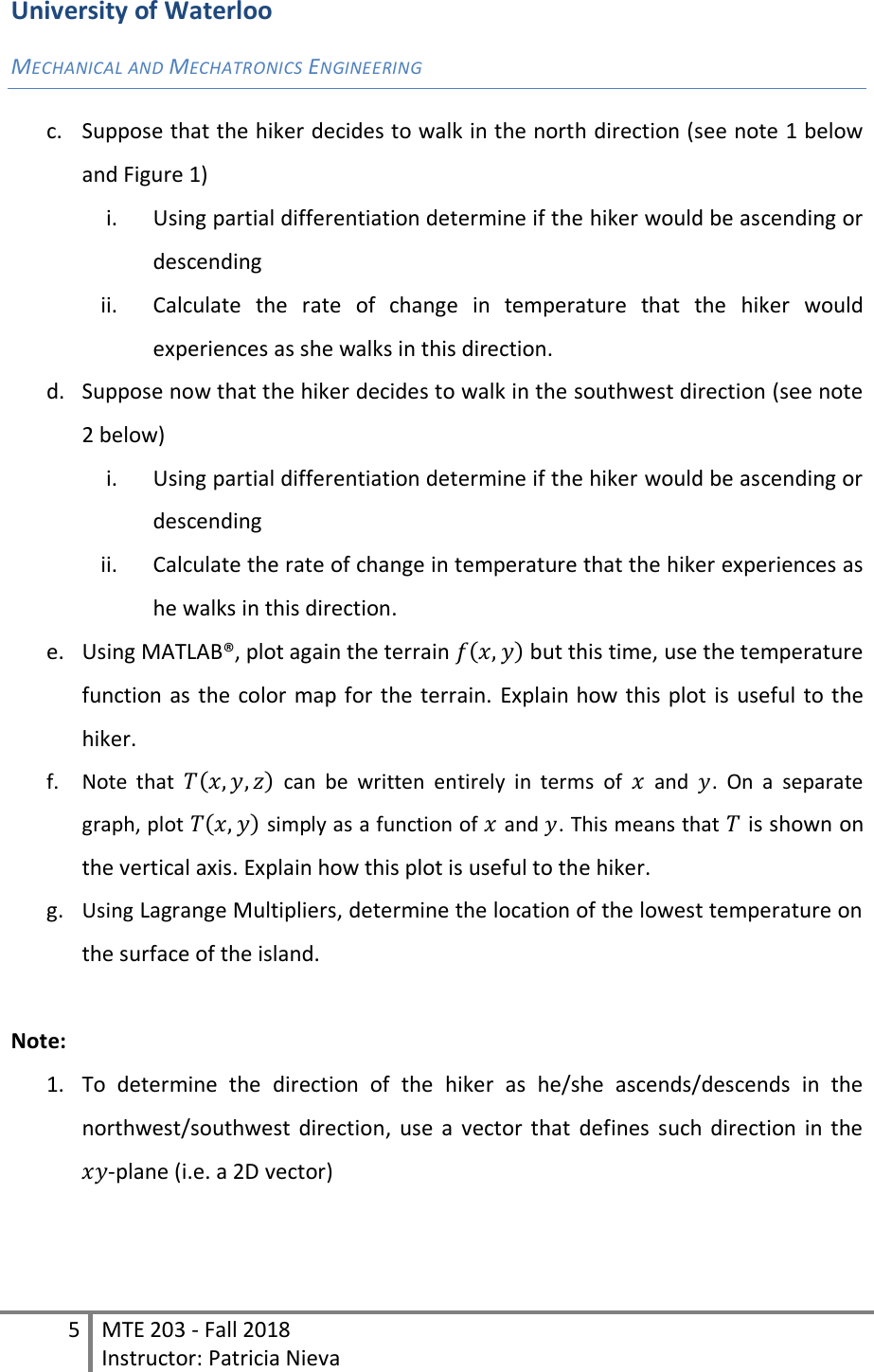 Page 5 of 6 - University Of Waterloo Instructions
