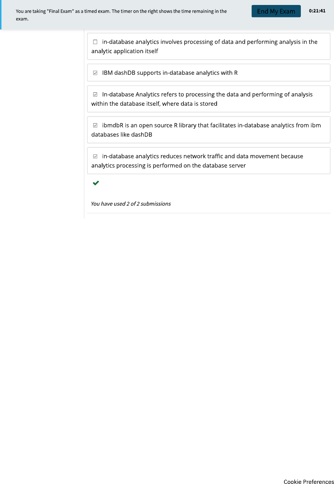 Page 7 of 7 - Instructions |  Exam - RP0103EN Courseware Cognitive Class