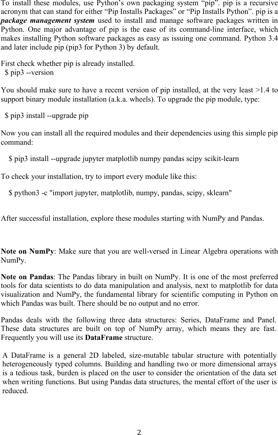 Page 2 of 4 - Instructions-Getting Started With Essential Python Libraries
