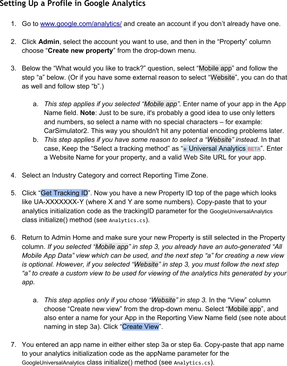 Page 2 of 7 - Instructions Google Universal Analytics For Unity