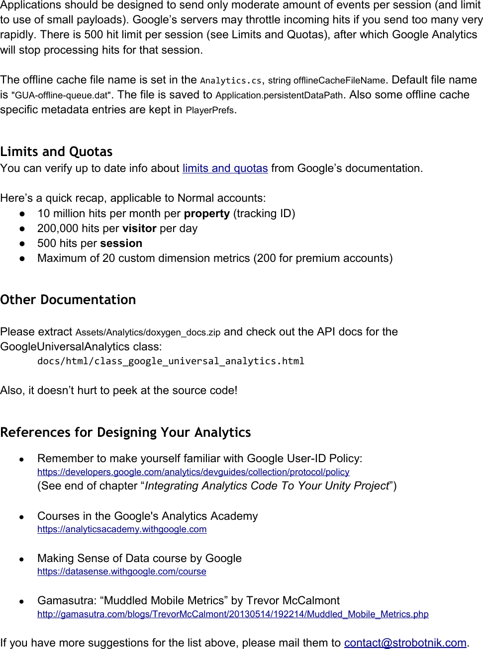 Page 5 of 7 - Instructions Google Universal Analytics For Unity