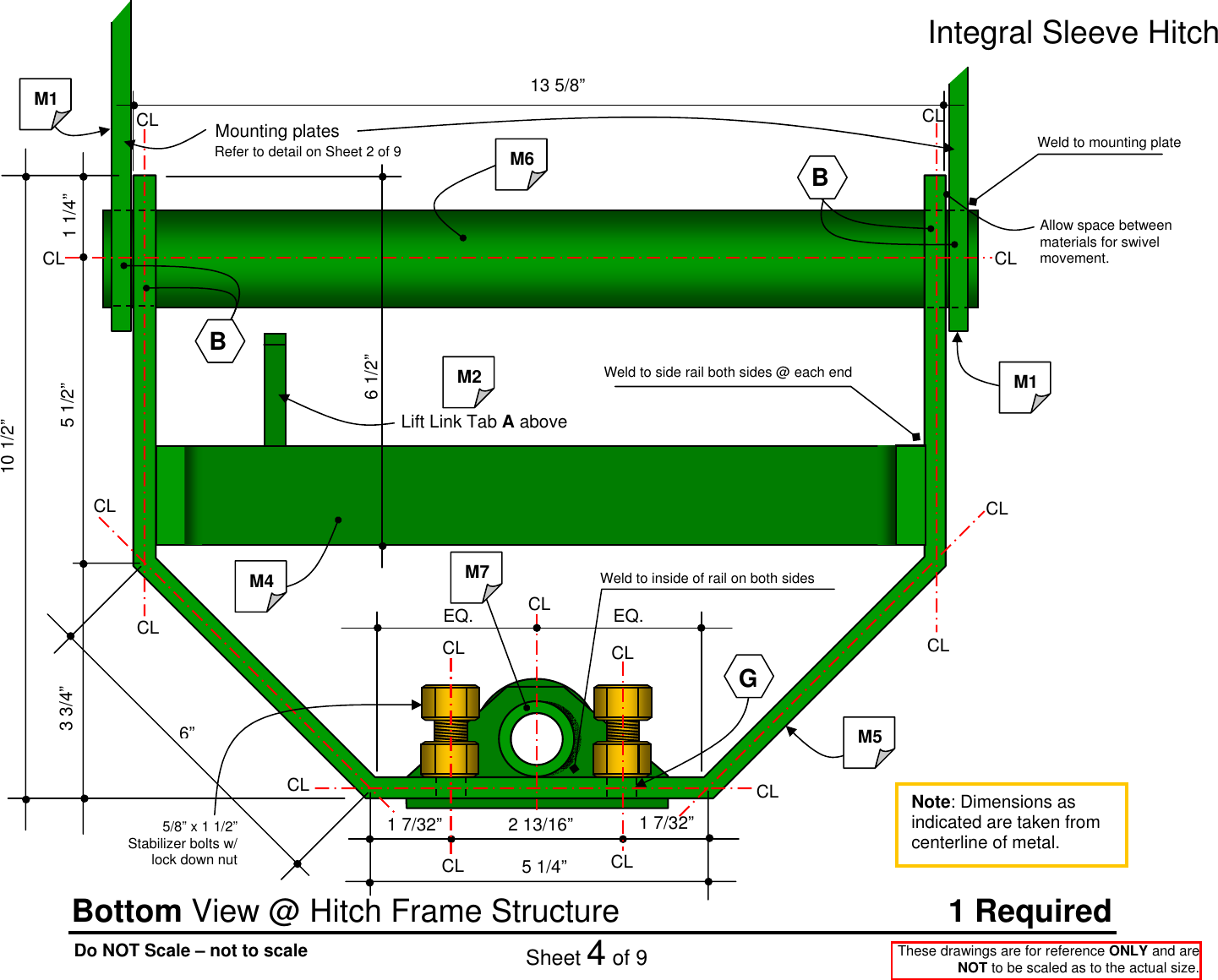 Page 4 of 9 - Integral Sleeve Hitch Dimension Drawings (AM31668) As Of 20081016 Drawings(AM31668)