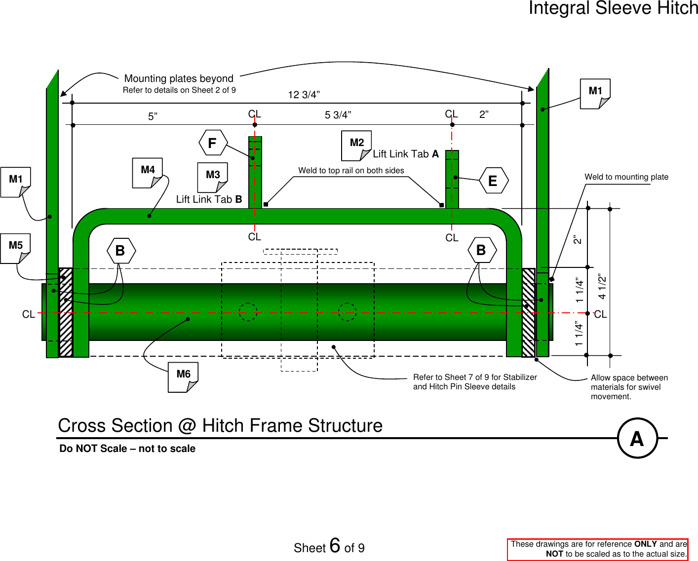Page 6 of 9 - Integral Sleeve Hitch Dimension Drawings (AM31668) As Of 20081016 Drawings(AM31668)