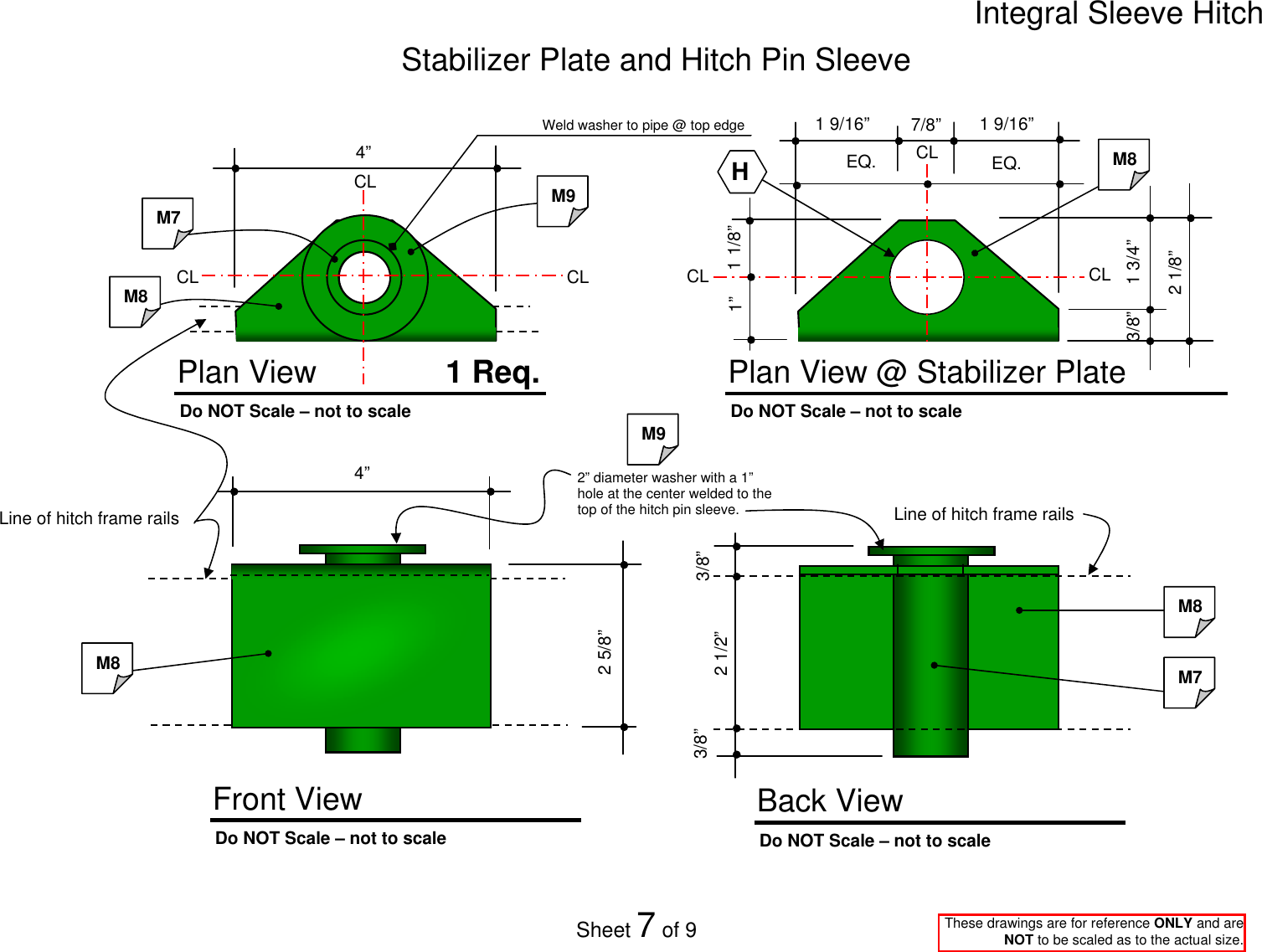 Page 7 of 9 - Integral Sleeve Hitch Dimension Drawings (AM31668) As Of 20081016 Drawings(AM31668)