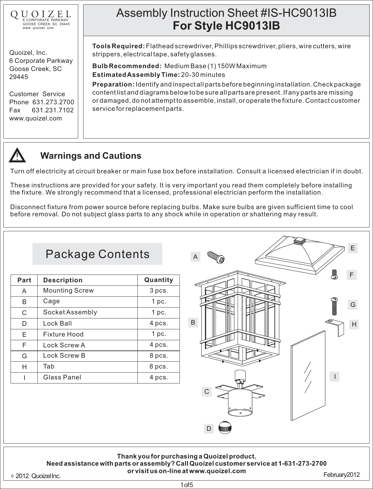 Page 1 of 5 - Is-hc9013ib