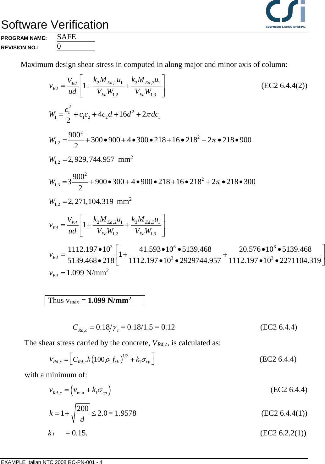 Page 4 of 5 - Contents Italian NTC 2008 RC-PN-001