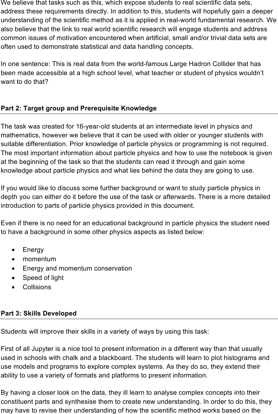 Page 2 of 11 - JPsi For High School Teachers Guide