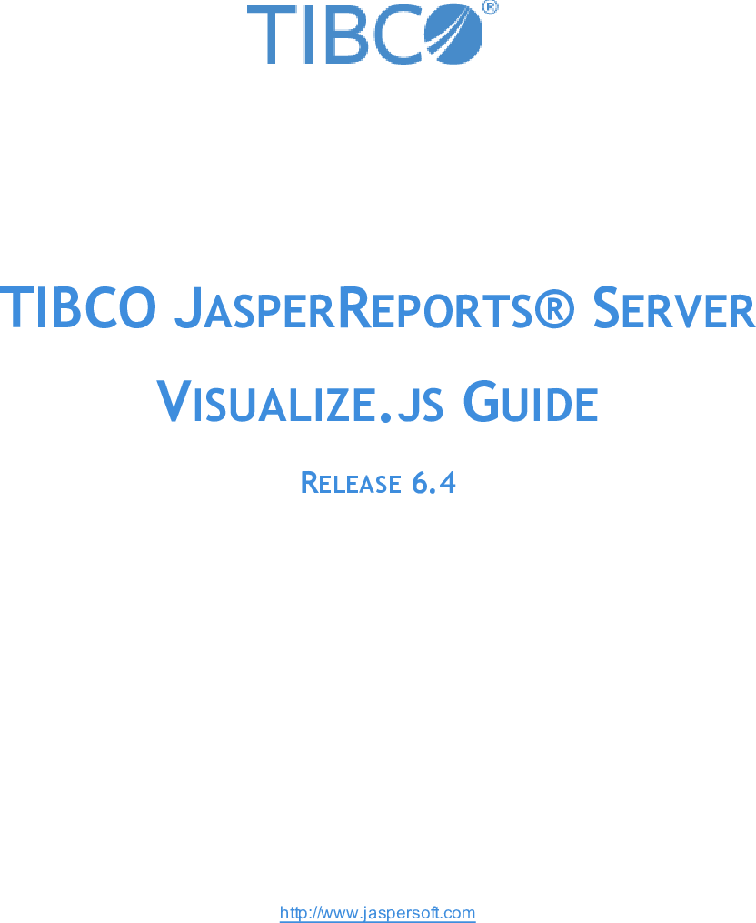 JasperReports Server Visualize.js Guide Jasper Reports